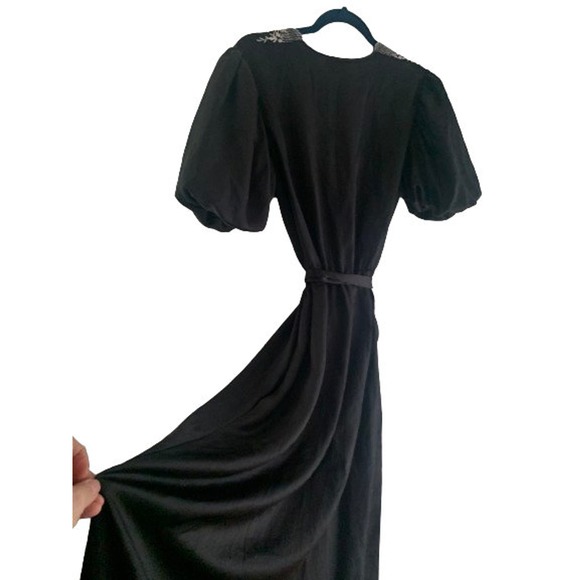 Dior Lingerie Black Embroidered Robe - Picture 4 of 10